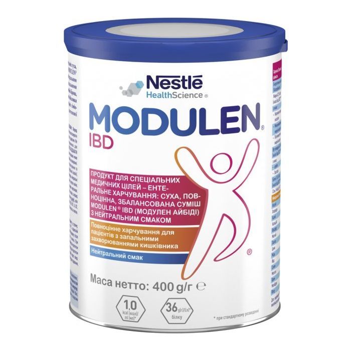 Детская смесь Nestle Modulen IBD суха повноцінна збалансована суміш 400 гр (7613038772844)