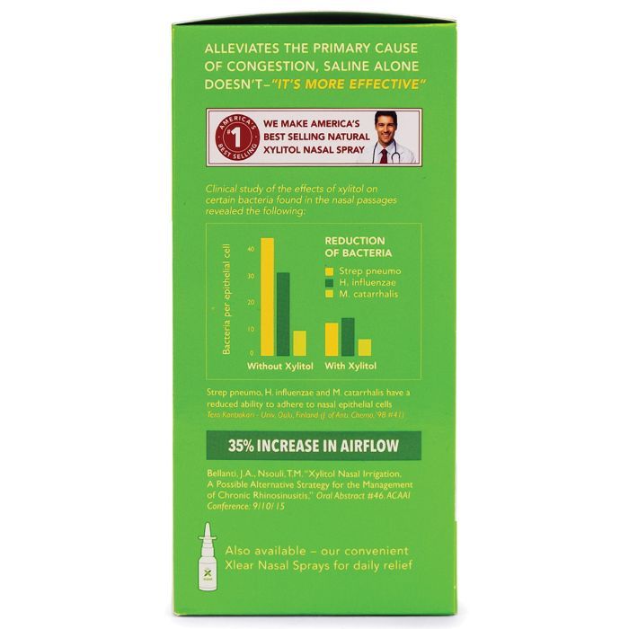 Мінерали Xlear сольовий засіб для промивання носових пазух із ксилітом (700596000063) зображення 3