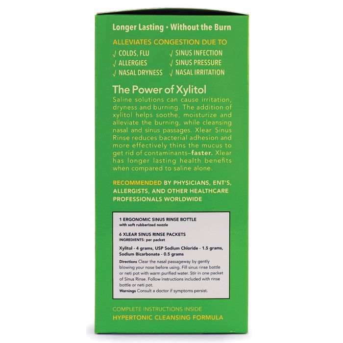 Мінерали Xlear сольовий засіб для промивання носових пазух із ксилітом (700596000063) зображення 4