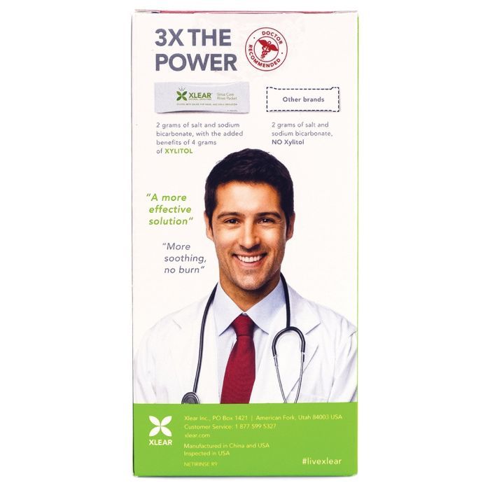 Мінерали Xlear сольовий засіб для промивання носових пазух із ксилітом (700596000063) зображення 5