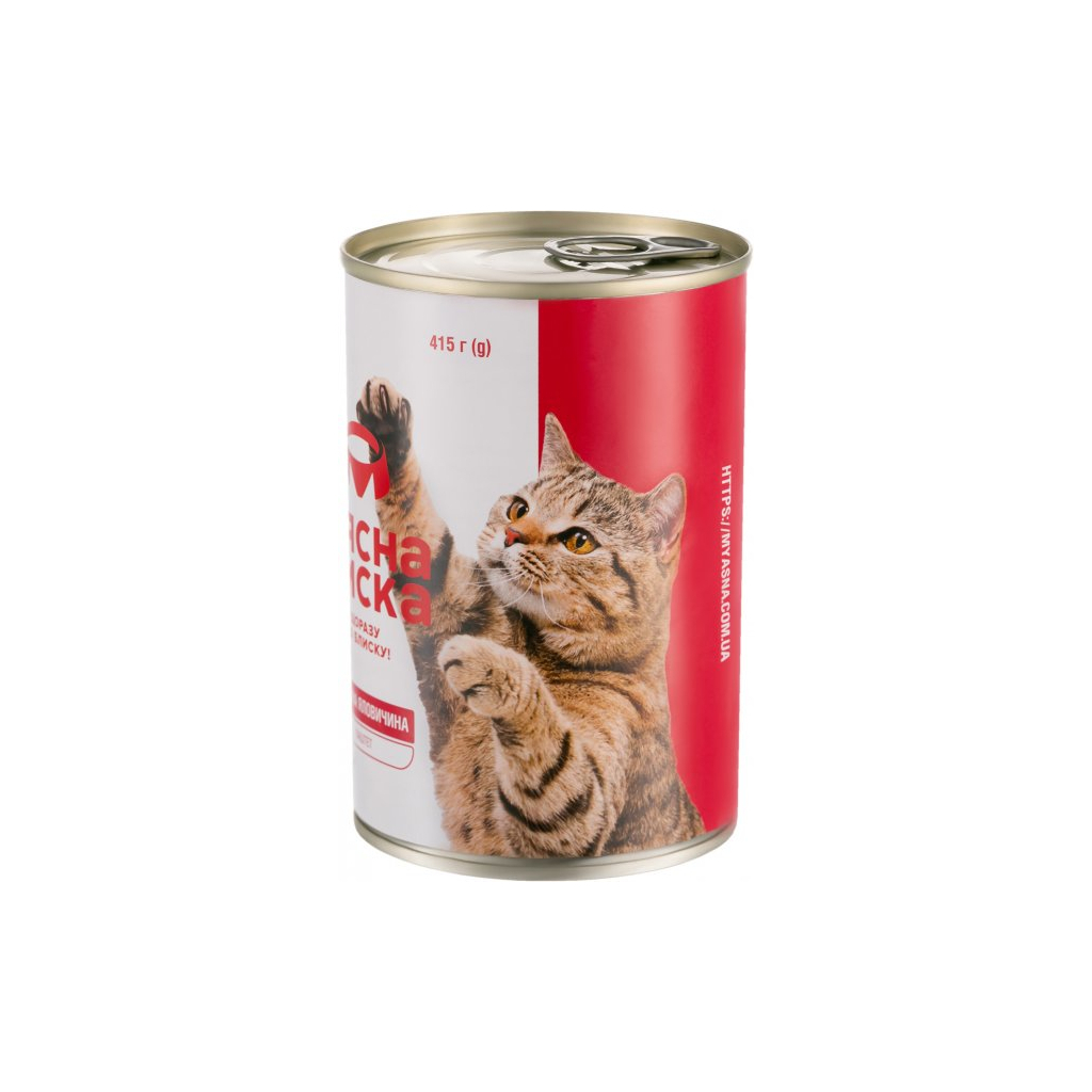 Паштет для кошек М'ясна Миска с говядиной 415 г (4820255190297) изображение 2