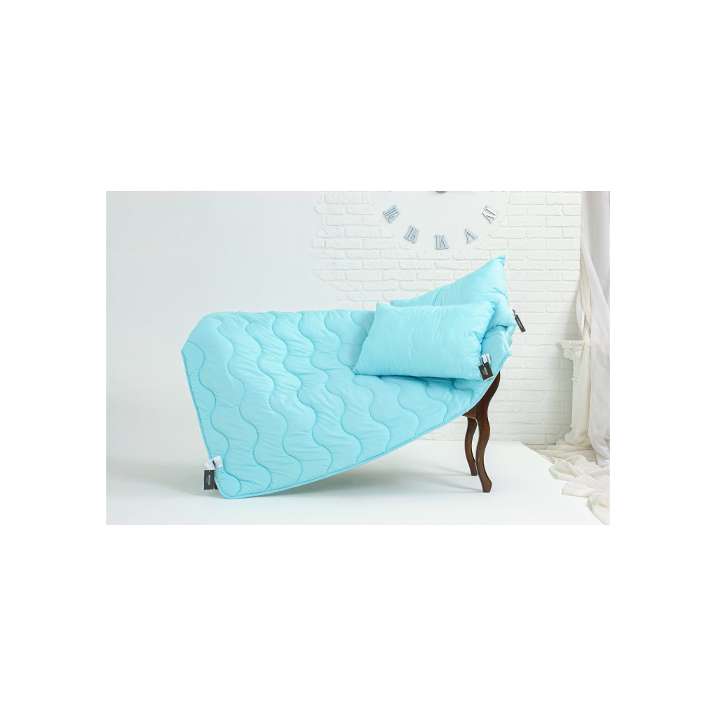 Одеяло MirSon шерстяное 1640 Eco Light Blue 110х140 (2200002653107) изображение 3