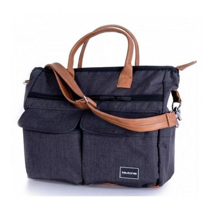 Сумка для мамы Teutonia Melange Black (90032)