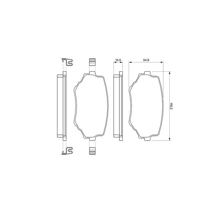 Тормозные колодки Bosch 0 986 424 669 изображение 2