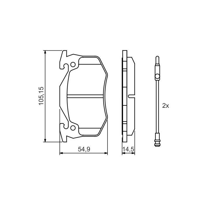 Гальмівні колодки Bosch 0 986 466 346 зображення 5