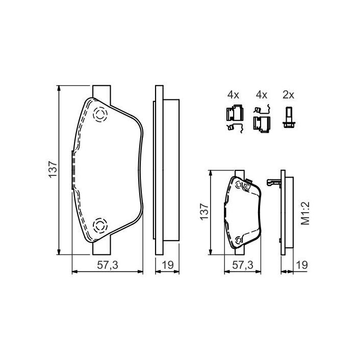 Гальмівні колодки Bosch 0 986 494 157 зображення 4