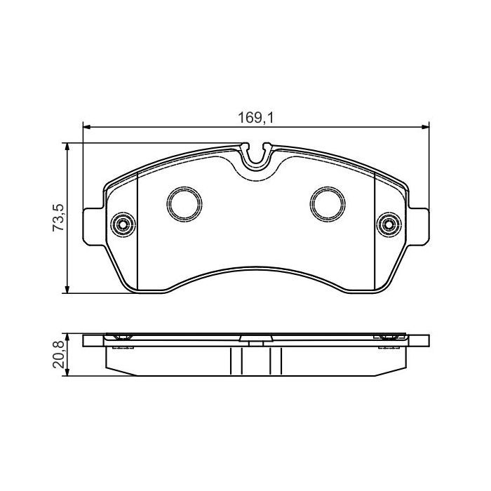 Гальмівні колодки Bosch 0 986 495 107 зображення 3