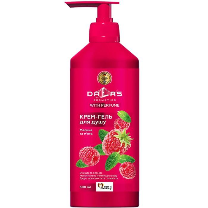Гель для душа Dalas Cosmetics Малина и мята 500 г (4260637722638)