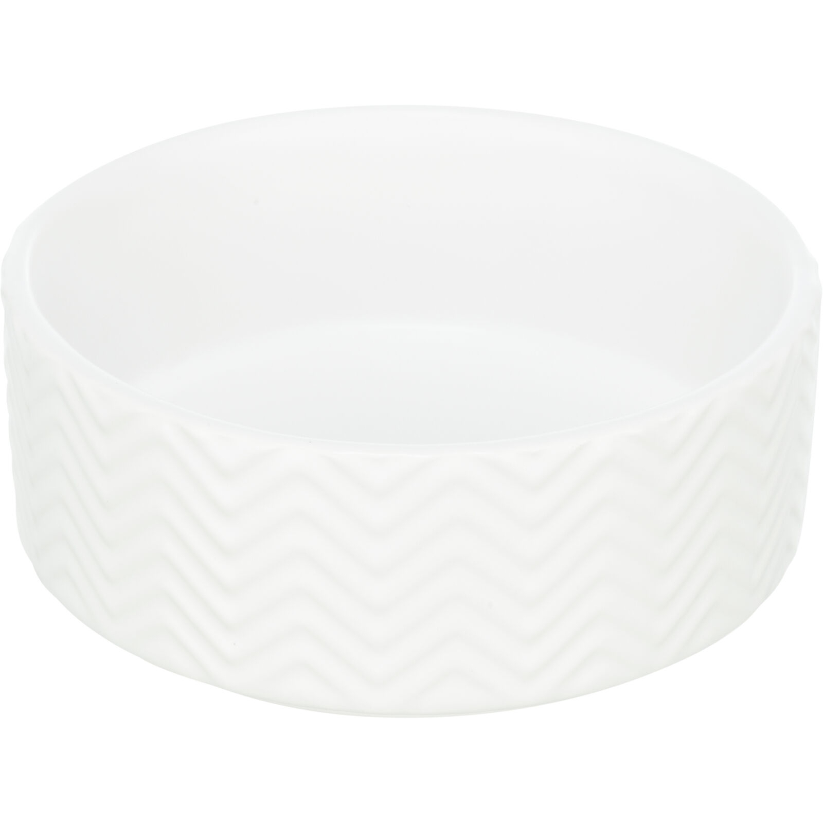 Посуд для собак Trixie Миска керамічна 400 мл/13 см (біла) (4047974250235)