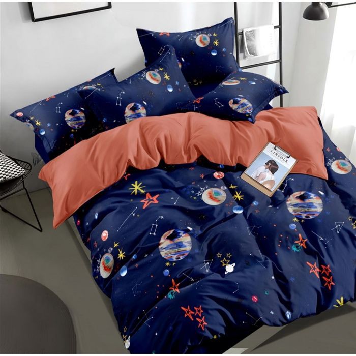 Простынь MirSon Сатин Premium 22-1256 Kingfisher 180х220 см (2200002954457)