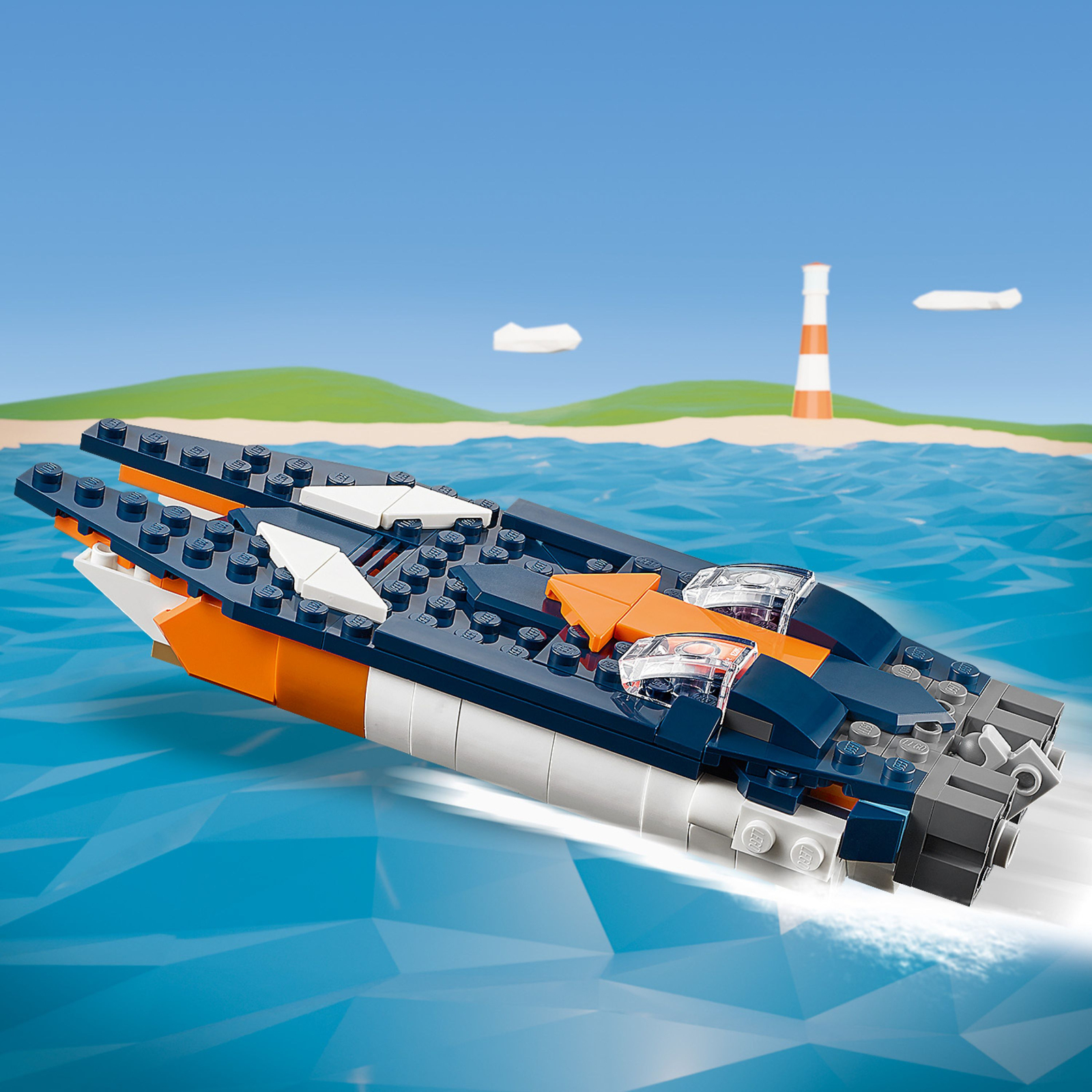 Конструктор LEGO Creator Сверхзвуковой самолет 215 деталей (31126) изображение 8