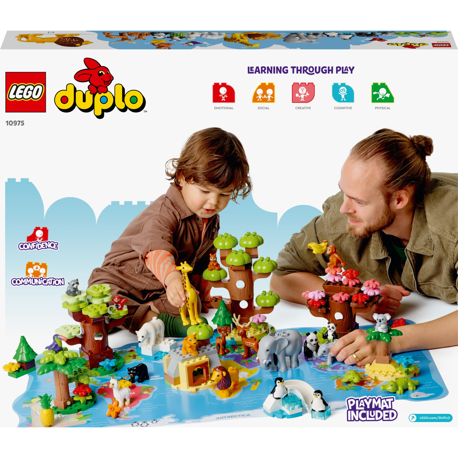 Конструктор LEGO DUPLO Town Дикі тварини світу 142 деталей (10975) зображення 10