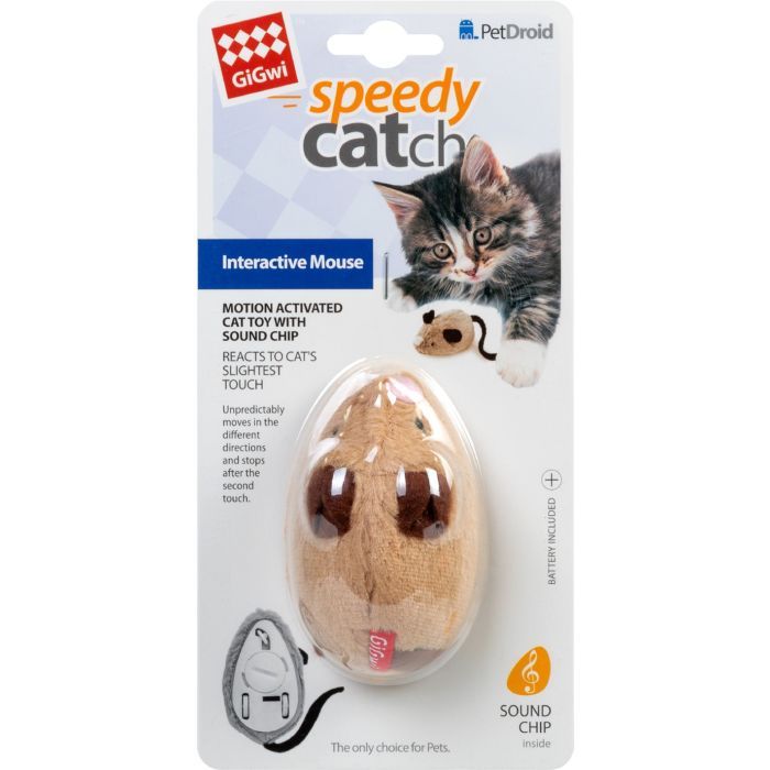 Іграшка для котів GiGwi speedy Catch Інтерактивна мишка 9 см (75240) зображення 2