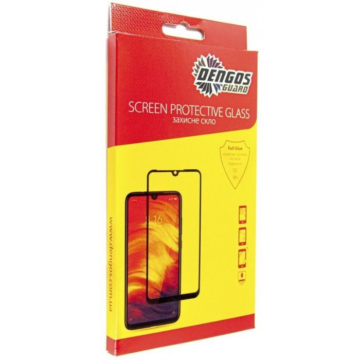 Стекло защитное Dengos Full Glue Infinix Smart 6 black frame (TGFG-249)