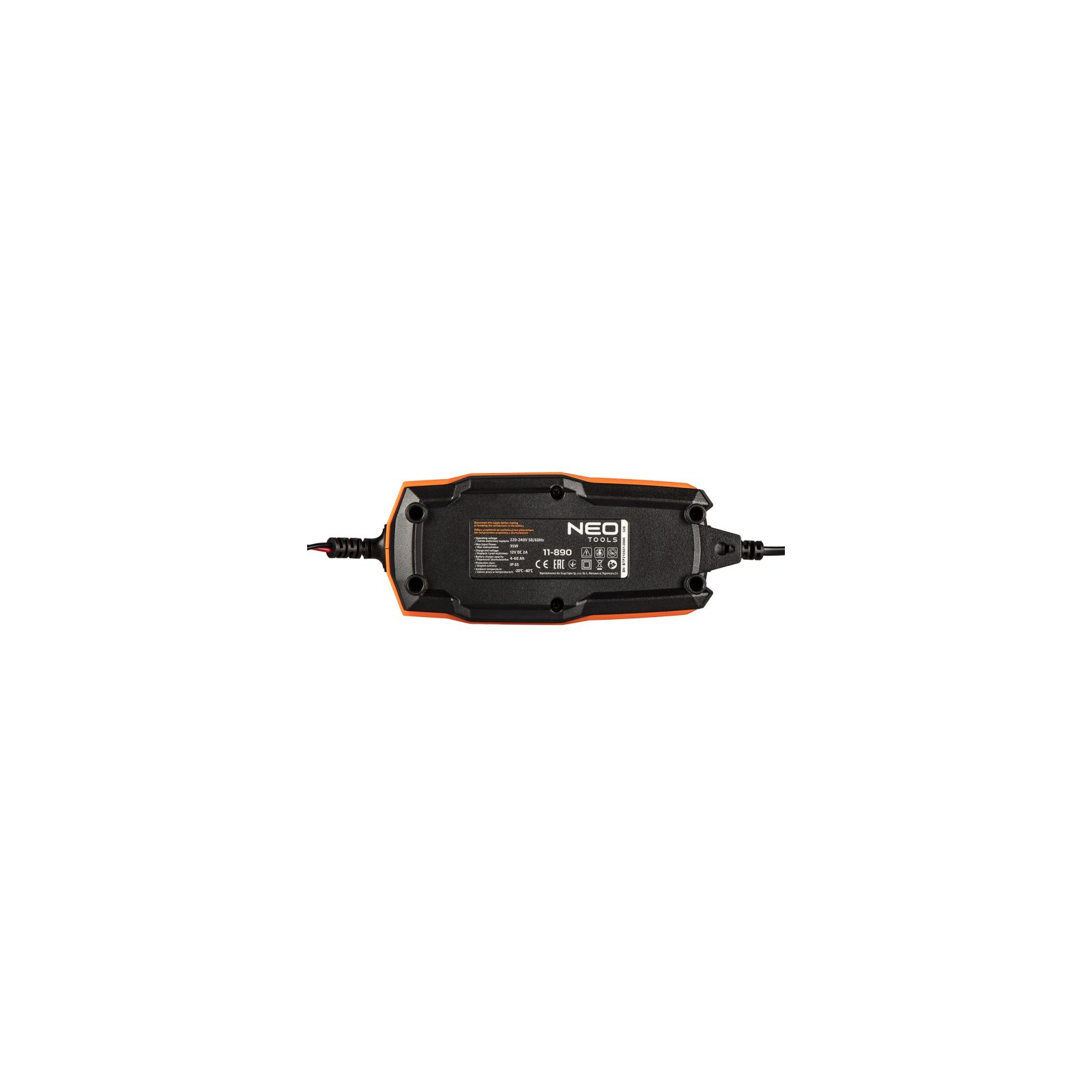 Зарядное устройство для автомобильного аккумулятора Neo Tools 2А/35Вт, 4-60Ач, для кислотних/AGM/GEL (11-890) изображение 4