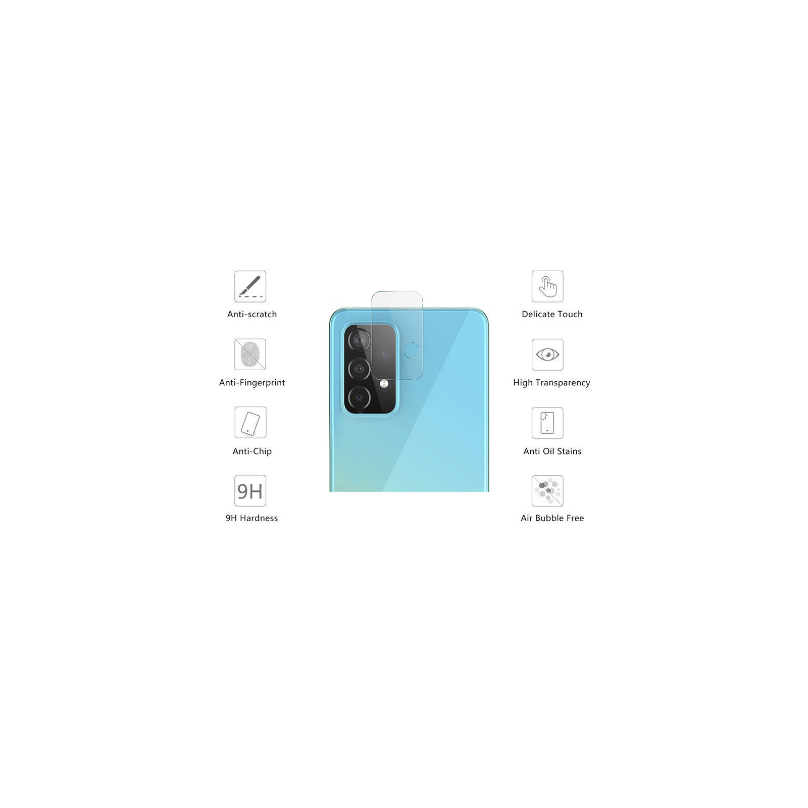 Стекло защитное Drobak camera Samsung Galaxy A52 4G (474729) изображение 2