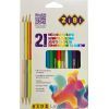 Карандаши цветные ZiBi трехгранные 21 цвет (ZB.2441)