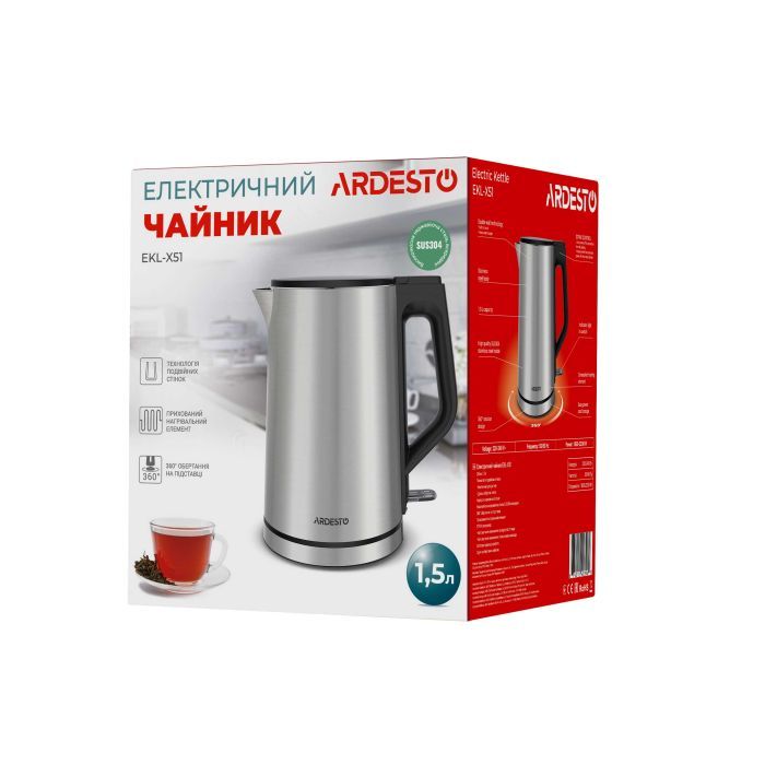 Электрочайник Ardesto EKL-X51 изображение 3