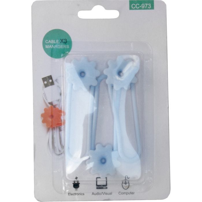 Держатель для кабеля Extradigital CC-973 Cable Clips, Blue (KBC1805) изображение 3
