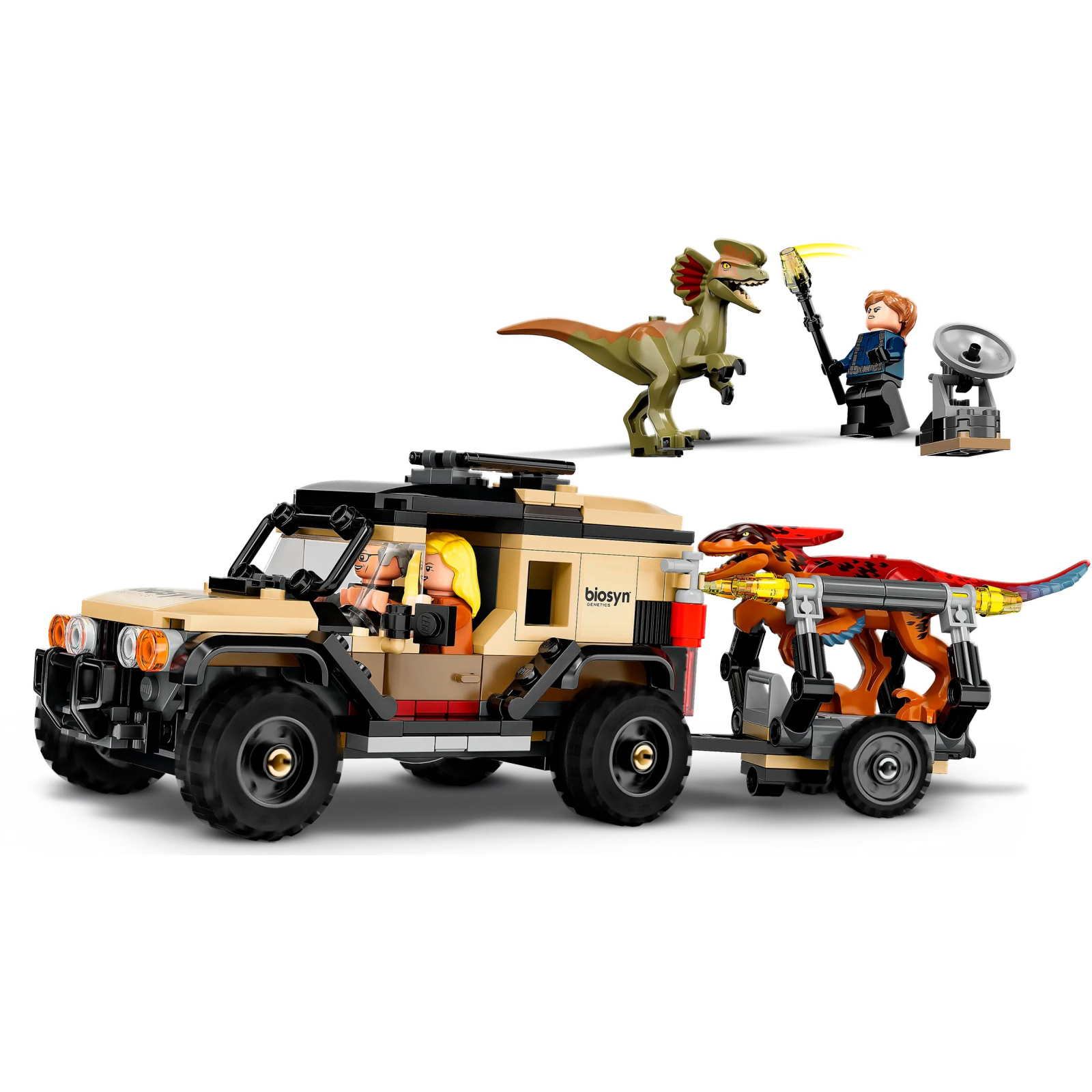 Конструктор LEGO Jurassic World Перевезення пірораптора та дилофозавра 254 деталі (76951) зображення 9