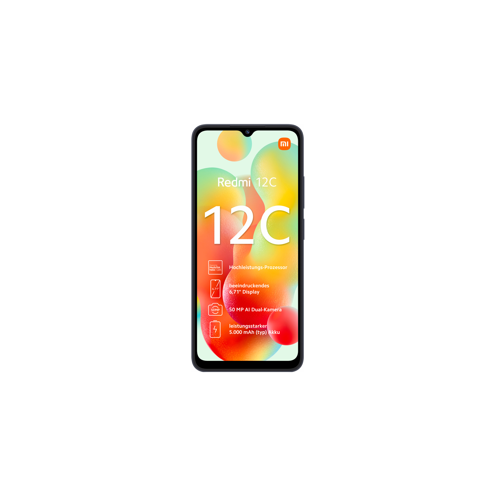 Мобильный телефон Xiaomi Redmi 12C 3/32GB Graphite Gray (978126) изображение 2