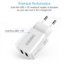 Зарядний пристрій Choetech 2xUSB 5V/2A (C0030EU-WH) зображення 7