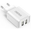 Зарядний пристрій Choetech 2xUSB 5V/2A (C0030EU-WH)