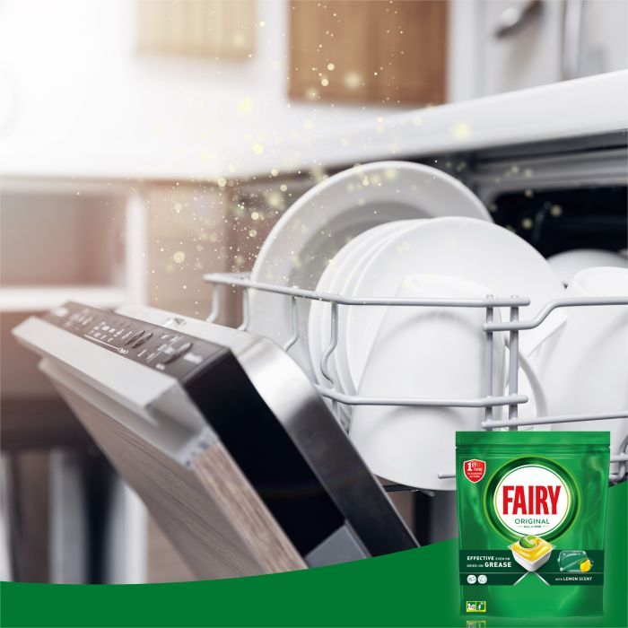 Таблетки для посудомоечных машин Fairy Original All in One Lemon 92 шт. (8006540726945) изображение 7