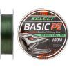 Шнур Select Basic PE 100m Dark Green 0.18mm 22lb/9.9kg (1870.27.64)