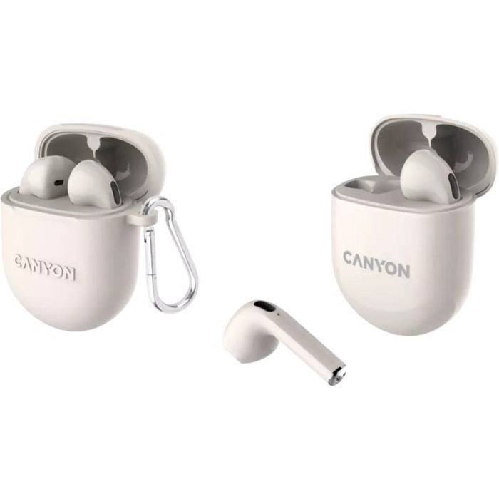 Наушники Canyon TWS-6 Beige (CNS-TWS6BE) изображение 4