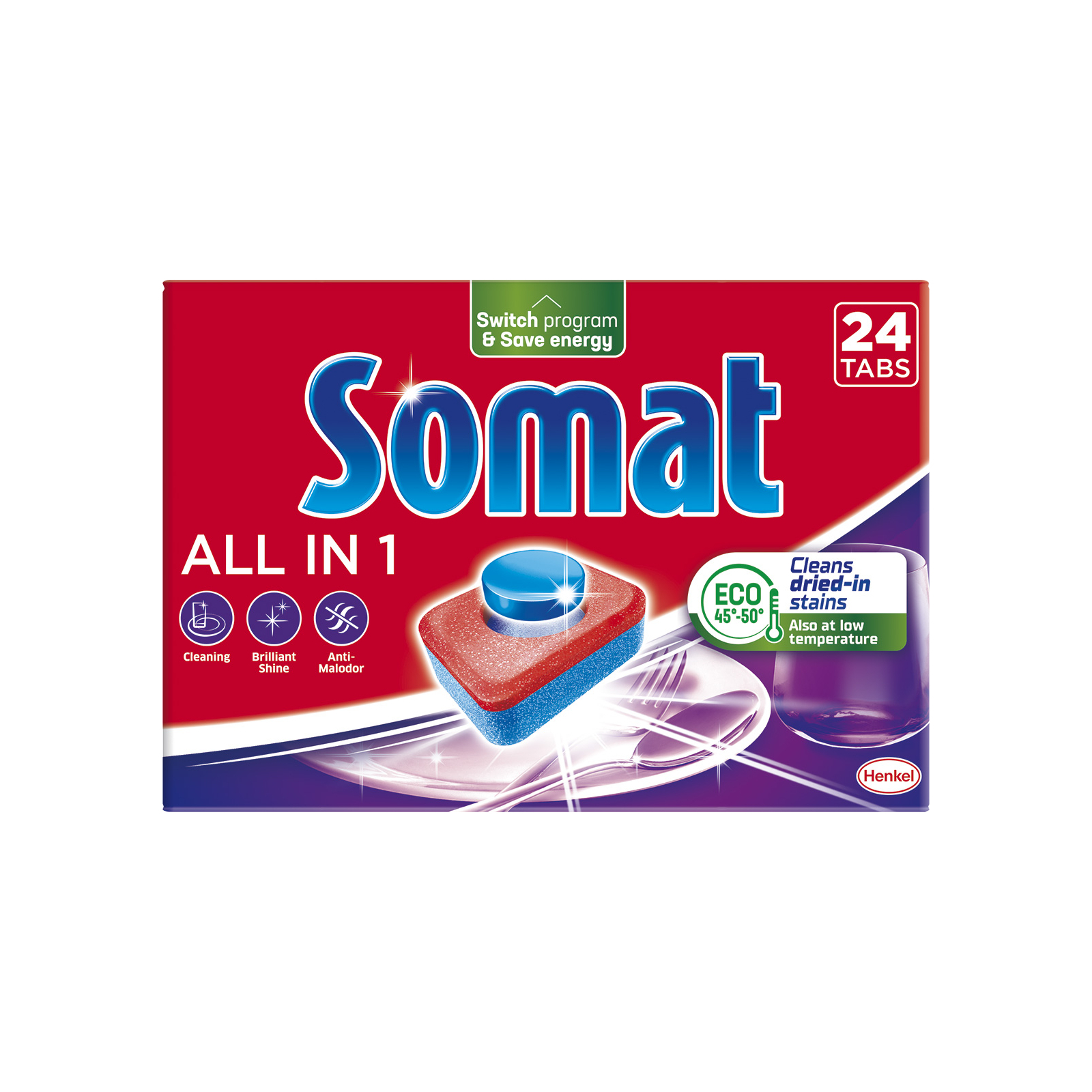 Таблетки для посудомоечных машин Somat All in 1 24 шт. (9000101347777)