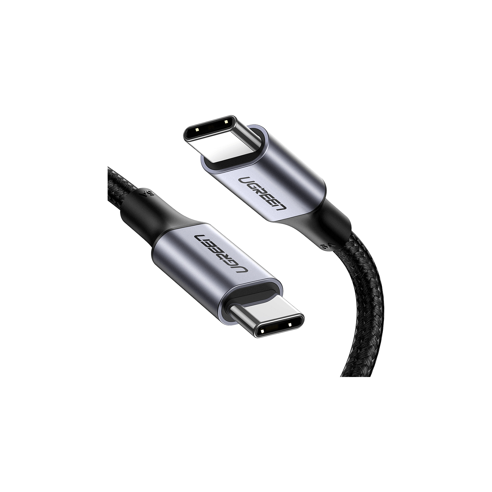 Дата кабель USB-C to USB-C 1.5m 100W US316 Space Gray Ugreen (70428)