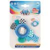 Погремушка Canpol плюшевая на руку с зеркалом 0 Zig Zag синий (68/056_blu)