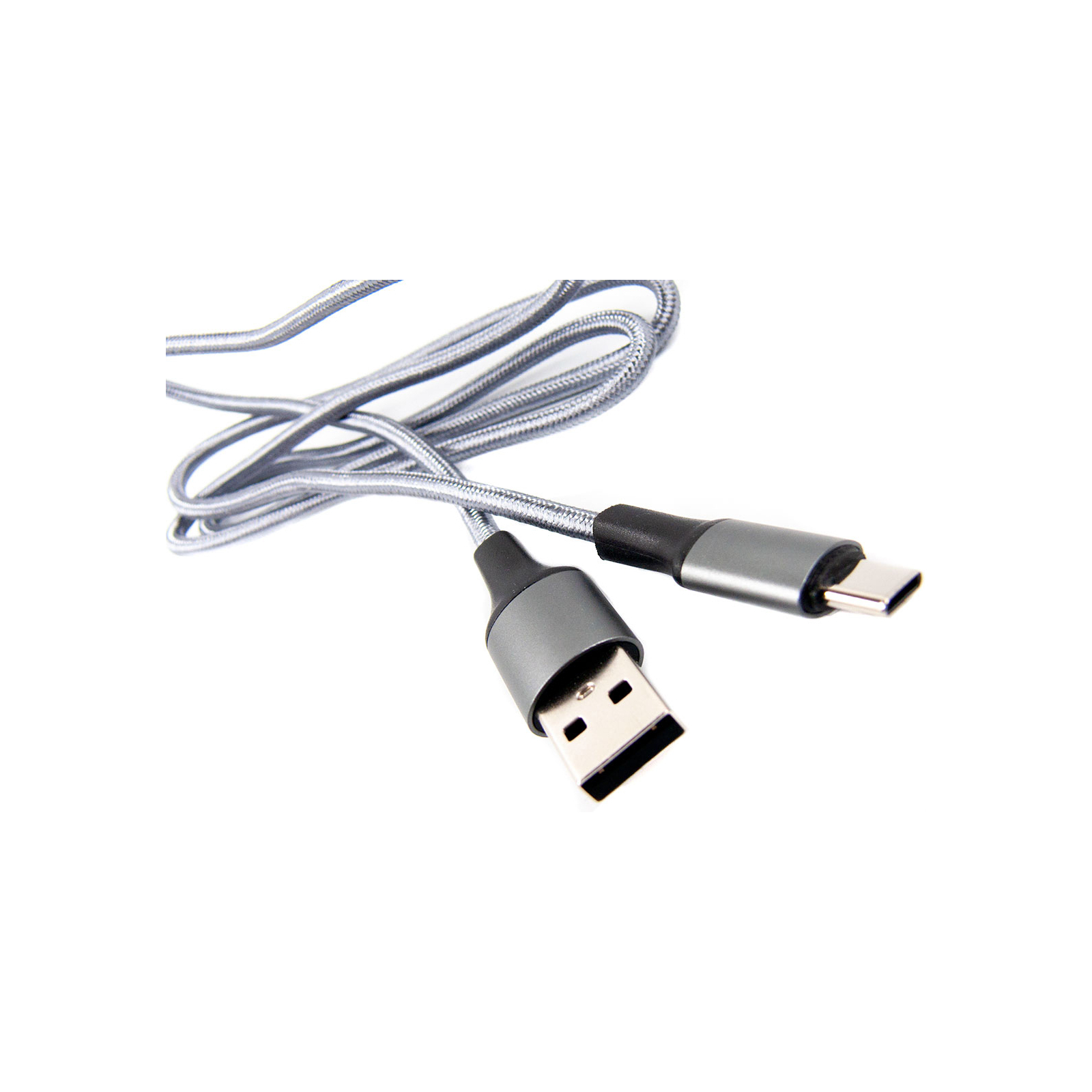 Дата кабель USB 2.0 AM to Type-C 1.0m gray Dengos (NTK-TC-MT-GREY) зображення 3