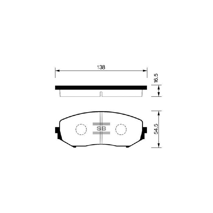 Гальмівні колодки HI-Q SP1416