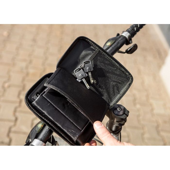 Велосумка на руль Neo Tools з тримачем для смартфона до 6" Black (91-001) изображение 9
