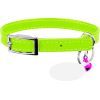 Ошейник для животных WAUDOG Glamour с QR паспортом Д 17-20 см салатовый (32755)