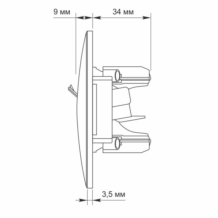 Компьютерная розетка Videx BINERA CAT6+CAT6 двойная сереб (VF-BNSK2PC6-SS) изображение 4