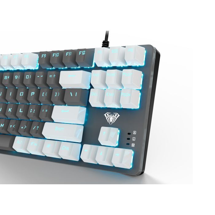 Клавиатура Aula F3287 Keycap KRGD Blue USB UA White/Grey (6948391240688) изображение 3