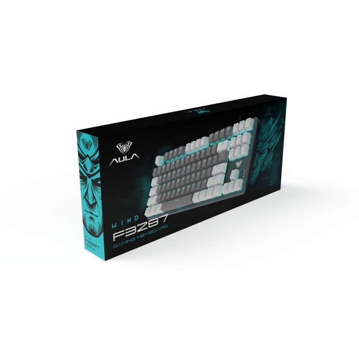 Клавиатура Aula F3287 Keycap KRGD Blue USB UA White/Grey (6948391240688) изображение 4