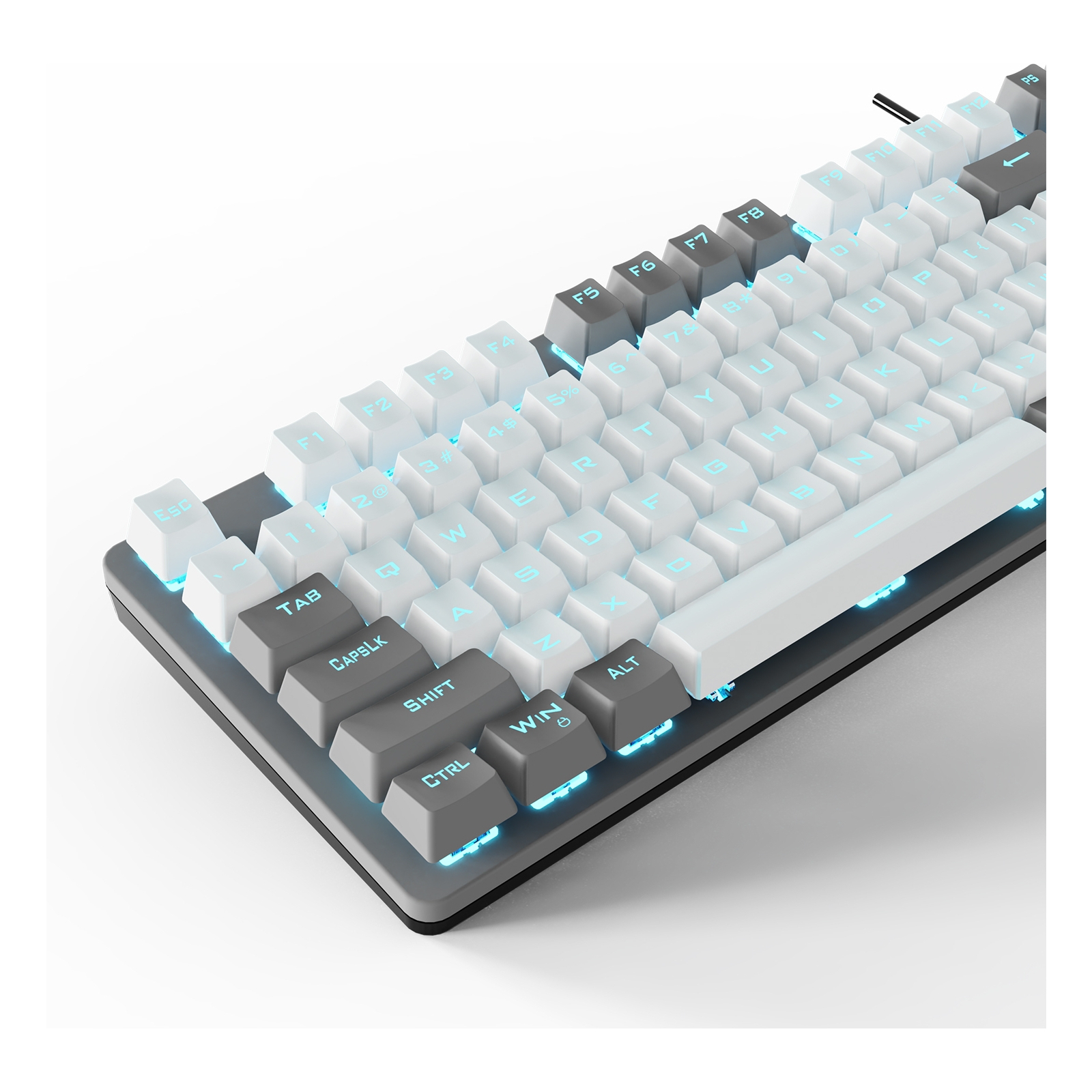 Клавіатура Aula F3287 Keycap KRGD Blue USB UA White/Grey (6948391240688) зображення 7