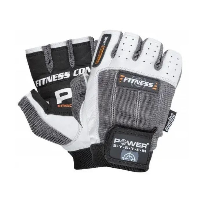 Перчатки для фитнеса Power System Fitness PS-2300 Grey/White M (PS-2300_M_Grey-White)