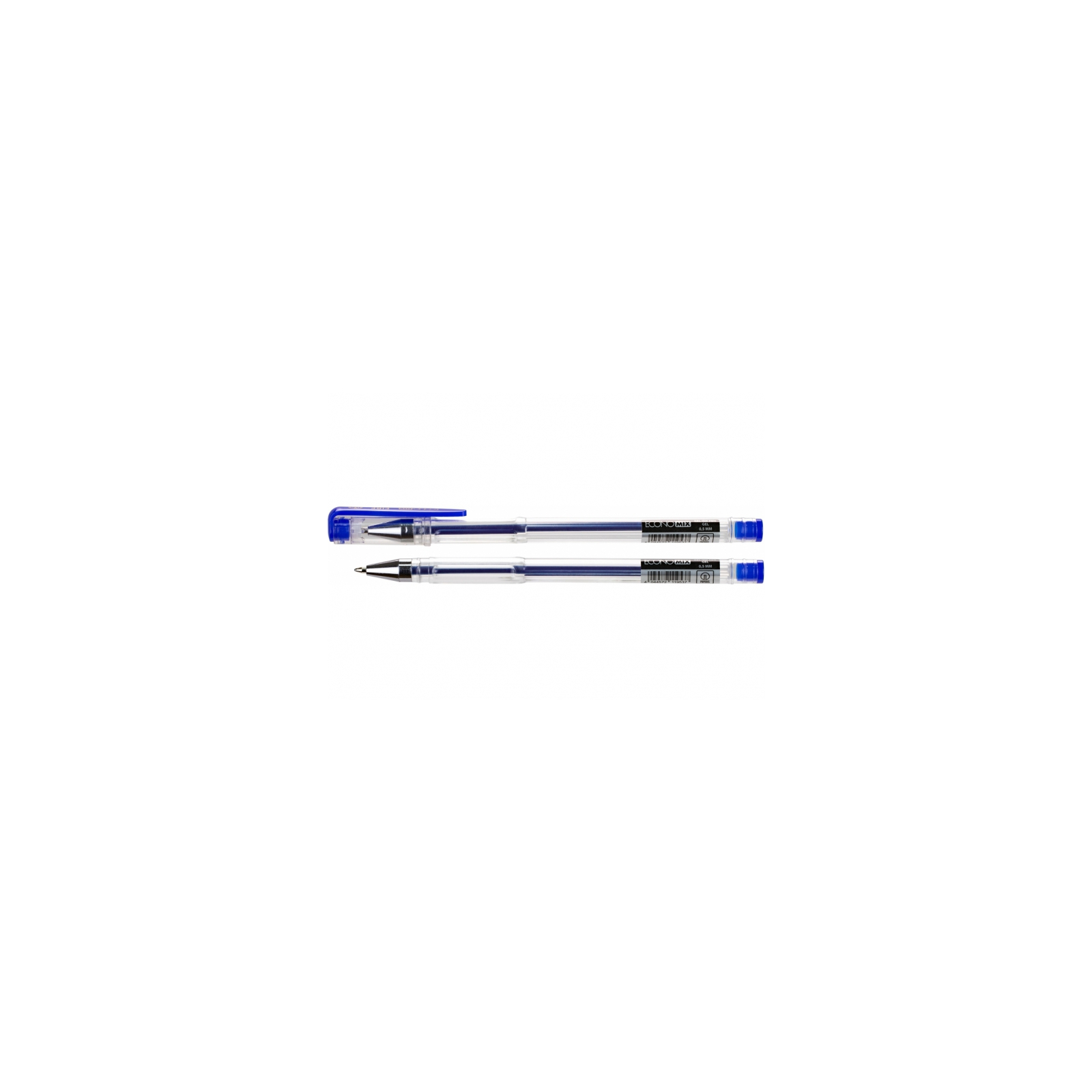 Ручка гелева Economix FIRE 0,5 мм, синя (E11953)