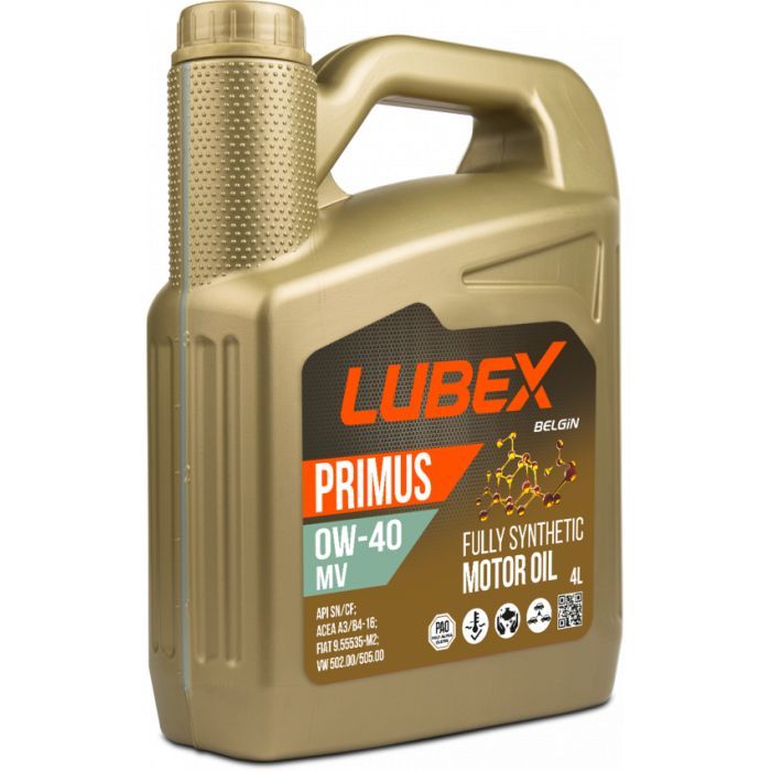 Моторное масло LUBEX PRIMUS MV 0W-40 4л (034-1621-0404)