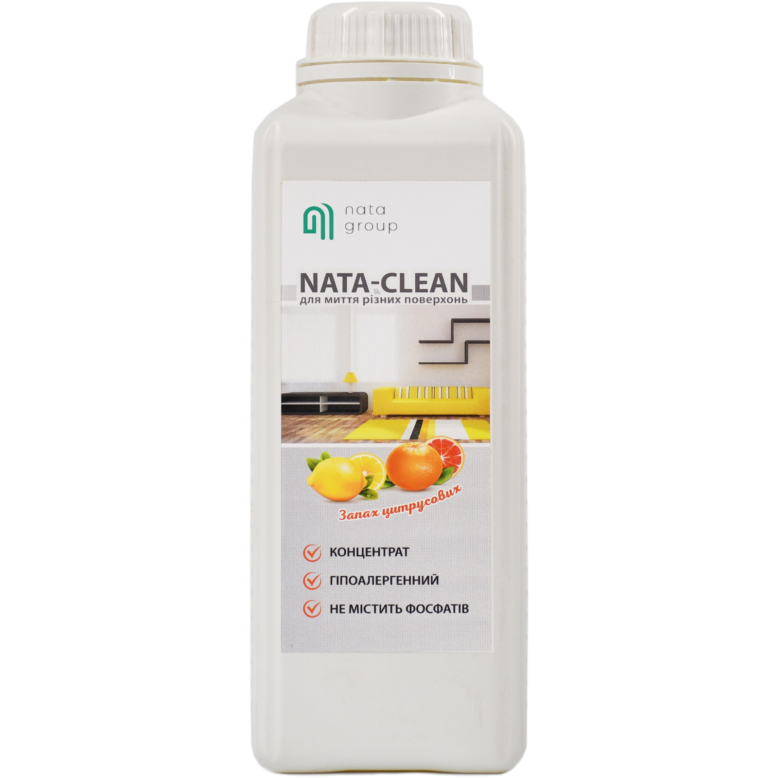 Жидкость для чистки кухни Nata Group Nata-Clean для мытья разных поверхностей 1 л (4823112600441)