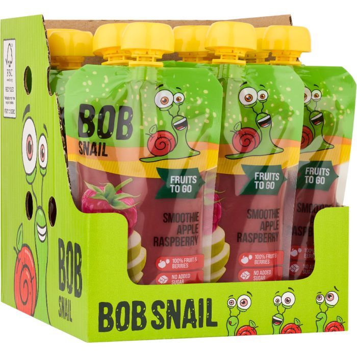 Дитяче пюре Bob Snail Равлик Боб Смузі Яблуко-Малина 200 г (4820219347026) зображення 2
