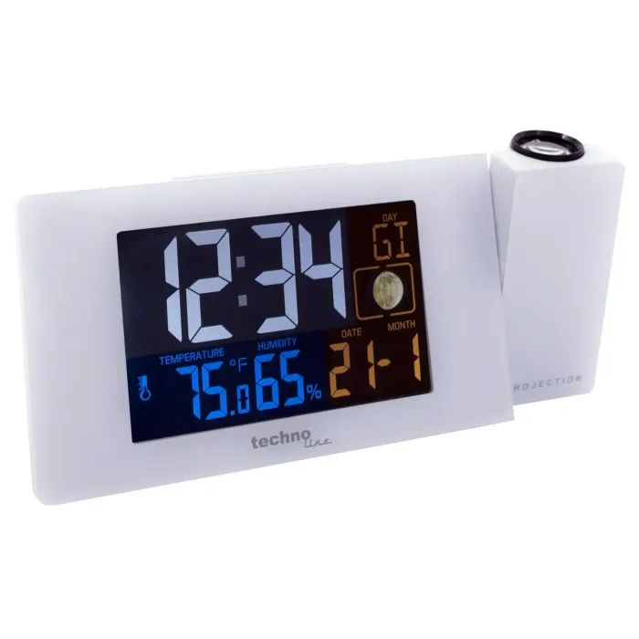 Настільний годинник Technoline WT537 проекційний White (DAS301197) зображення 2