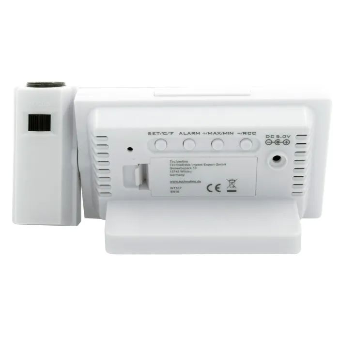 Настільний годинник Technoline WT537 проекційний White (DAS301197) зображення 4