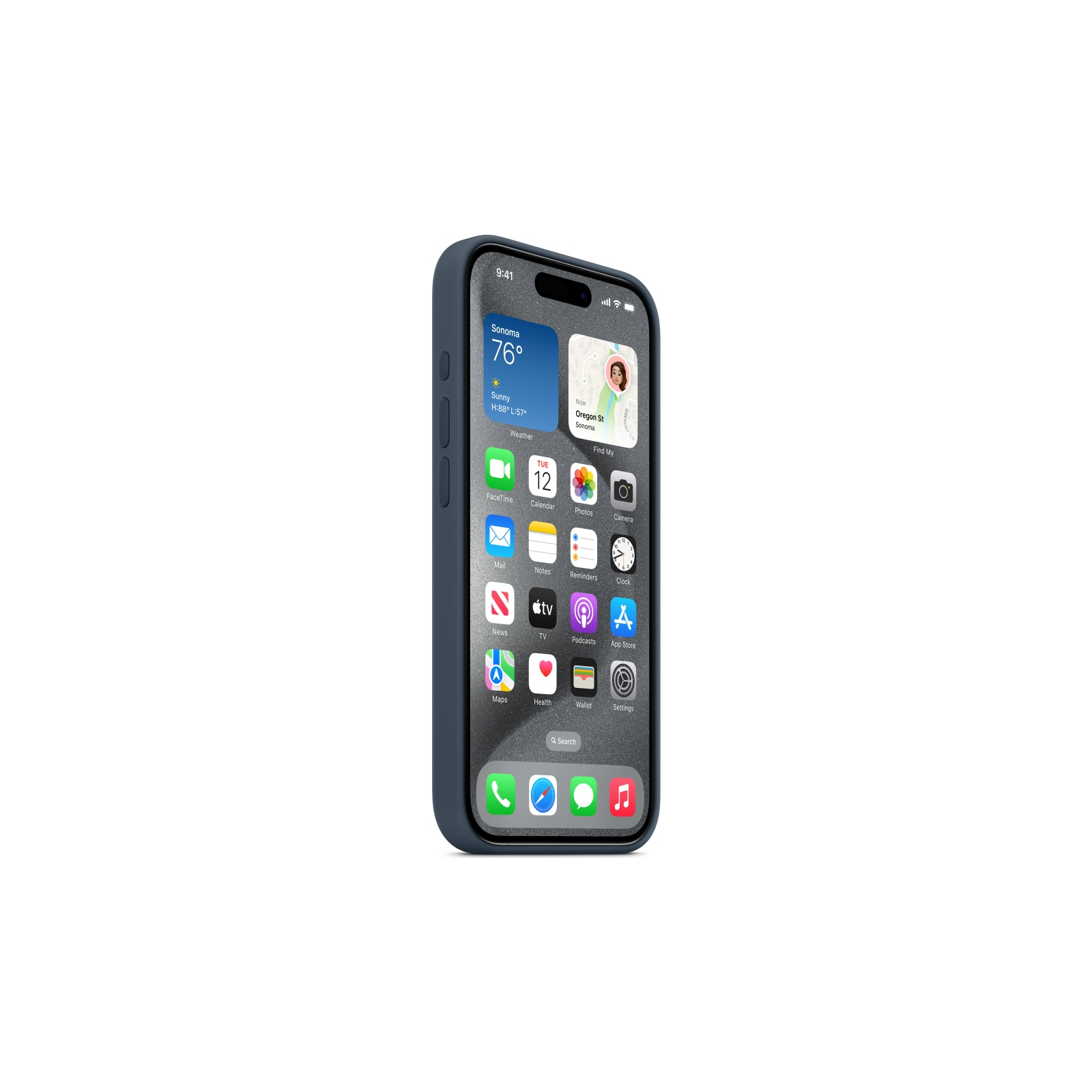 Чехол для мобильного телефона Apple iPhone 15 Pro Silicone Case with MagSafe Winter Blue (MT1L3ZM/A) изображение 6