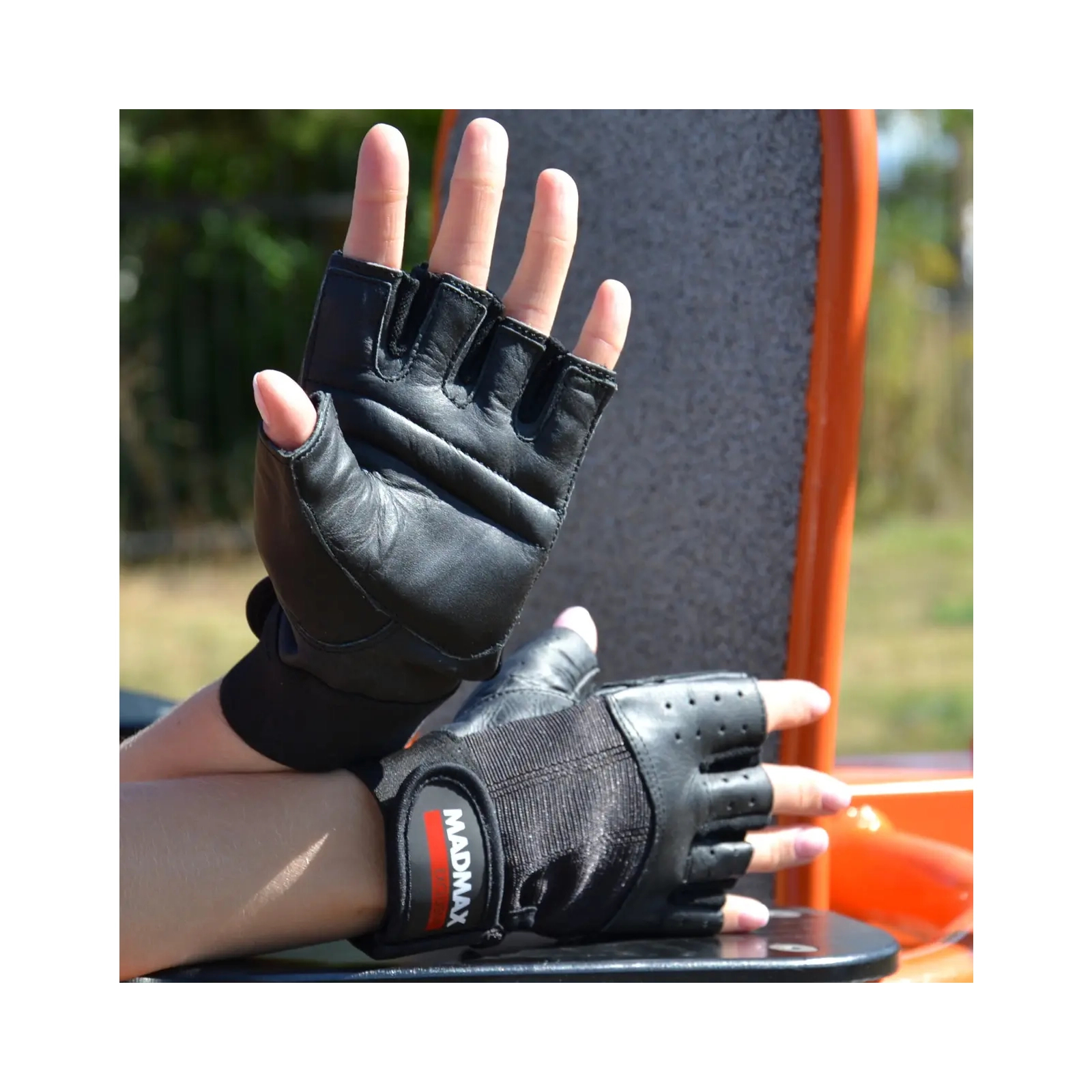 Перчатки для фитнеса MadMax MFG-248 Clasic Exclusive Black L (MFG-248-Black_L) изображение 4